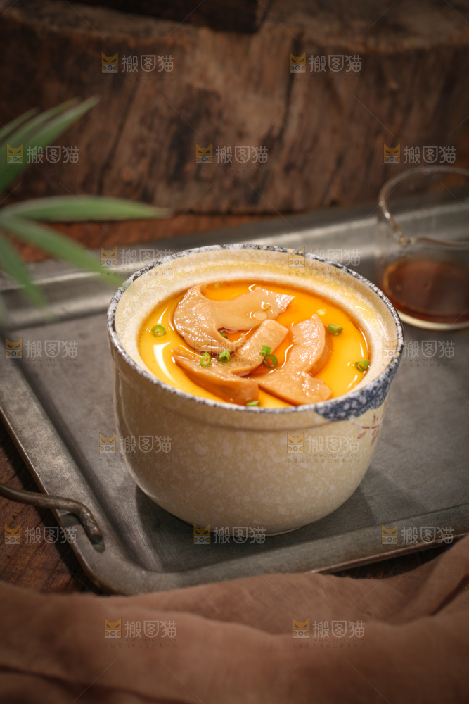 白松茸炖蛋