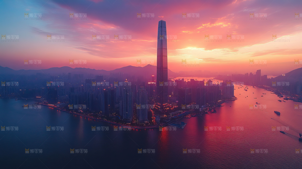 万家灯火城市夜景经济发展