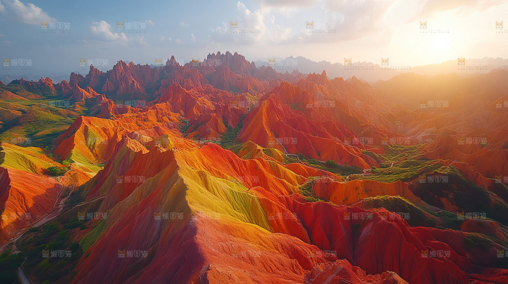 丹霞地貌自然地理山脉大美中国