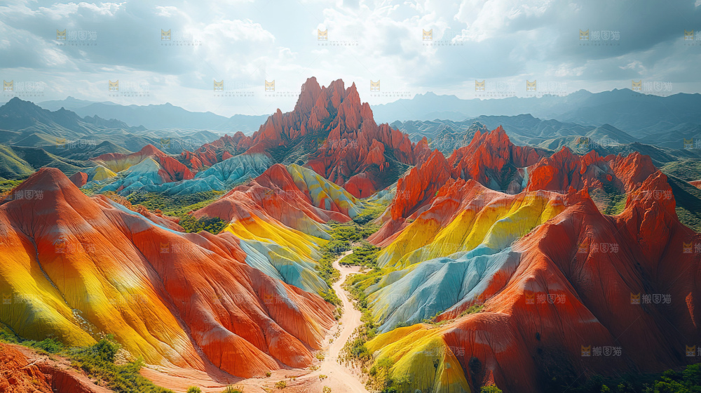 丹霞地貌自然地理山脉大美中国