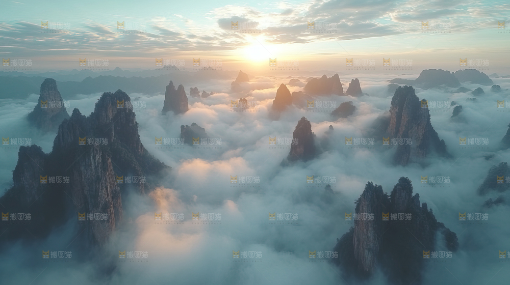 石林 云海 自然景观 大美中国