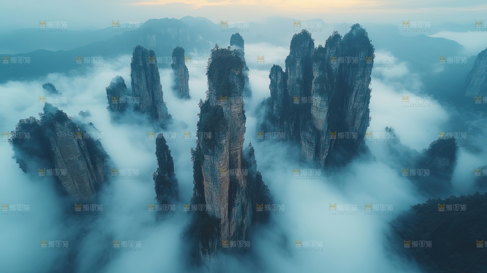 石林 云海 自然景观 大美中国