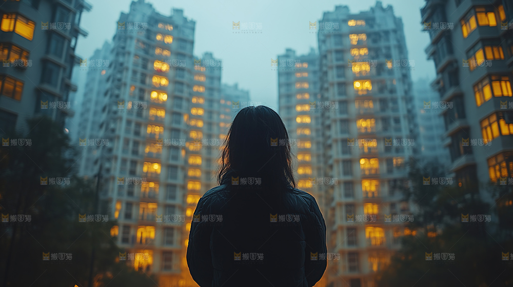 万家灯火城市夜景经济发展