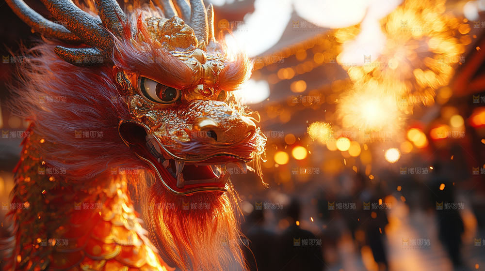 龙年新年龙庆祝