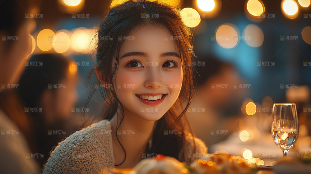 团圆喜庆美食中秋人物