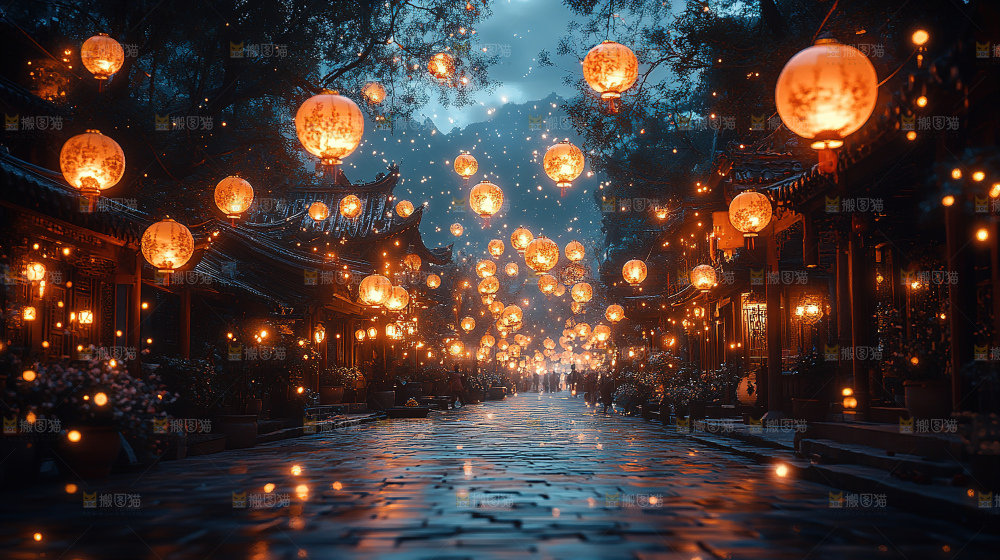 中秋花灯 灯笼 国风 传统