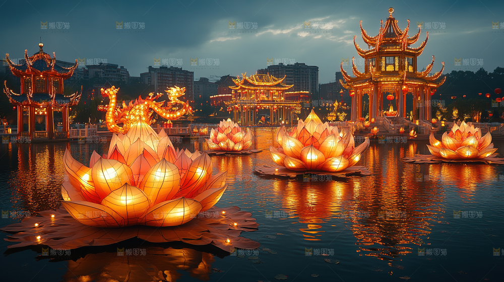 中秋花灯 灯笼 国风 传统