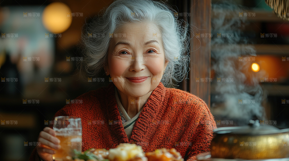 团圆喜庆美食中秋人物