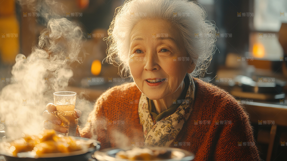 团圆喜庆美食中秋人物