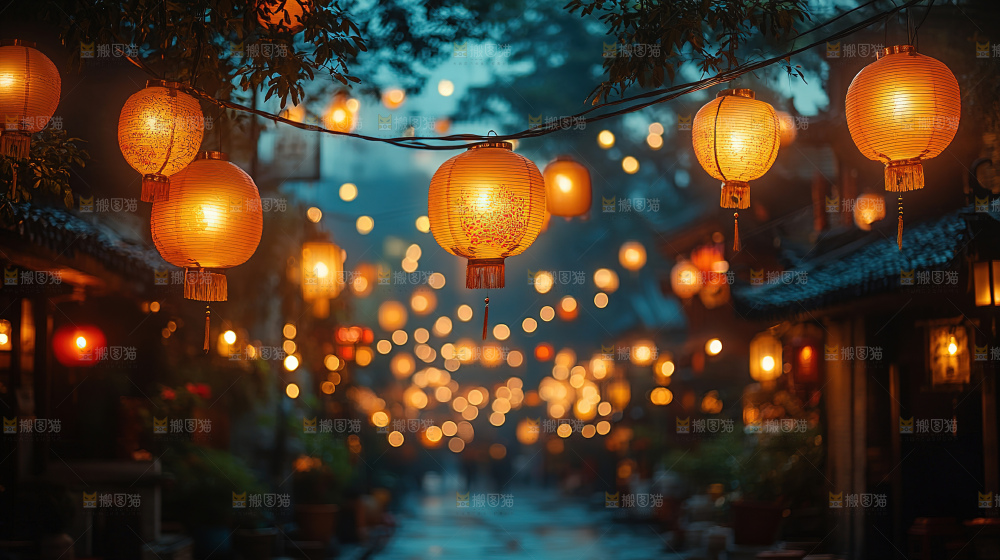中秋花灯 灯笼 国风 传统