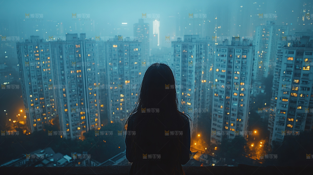 万家灯火城市夜景经济发展
