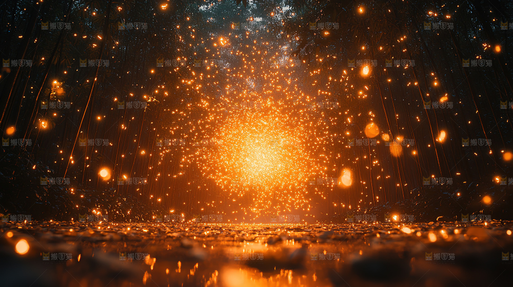 粒子 金色粒子 星光 希望