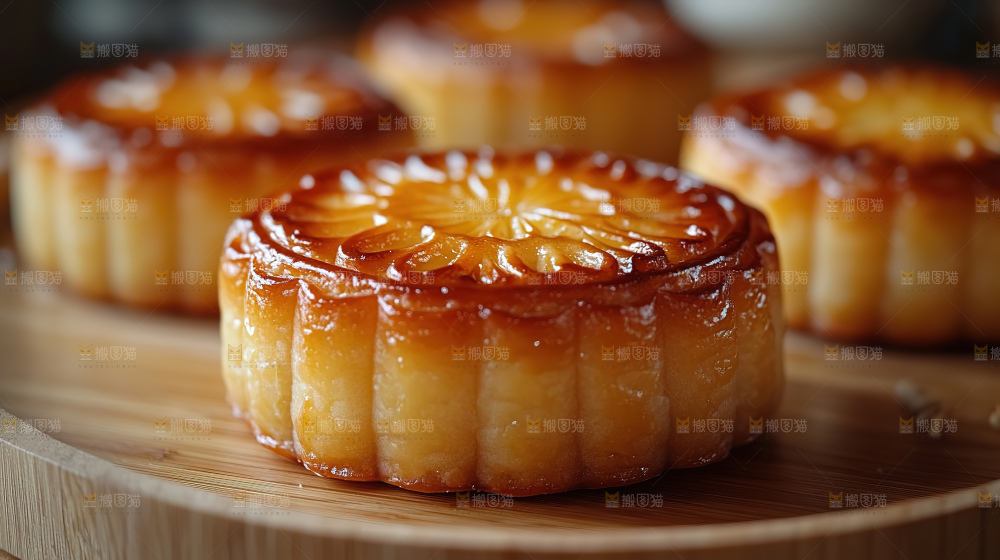 月饼糕点中秋赏月传统节日