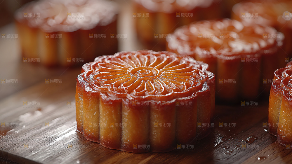 月饼糕点中秋赏月传统节日
