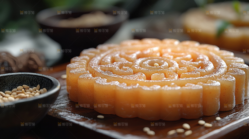月饼糕点中秋赏月传统节日