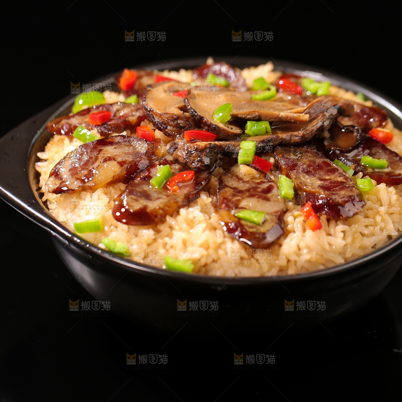 松茸腊肠饭