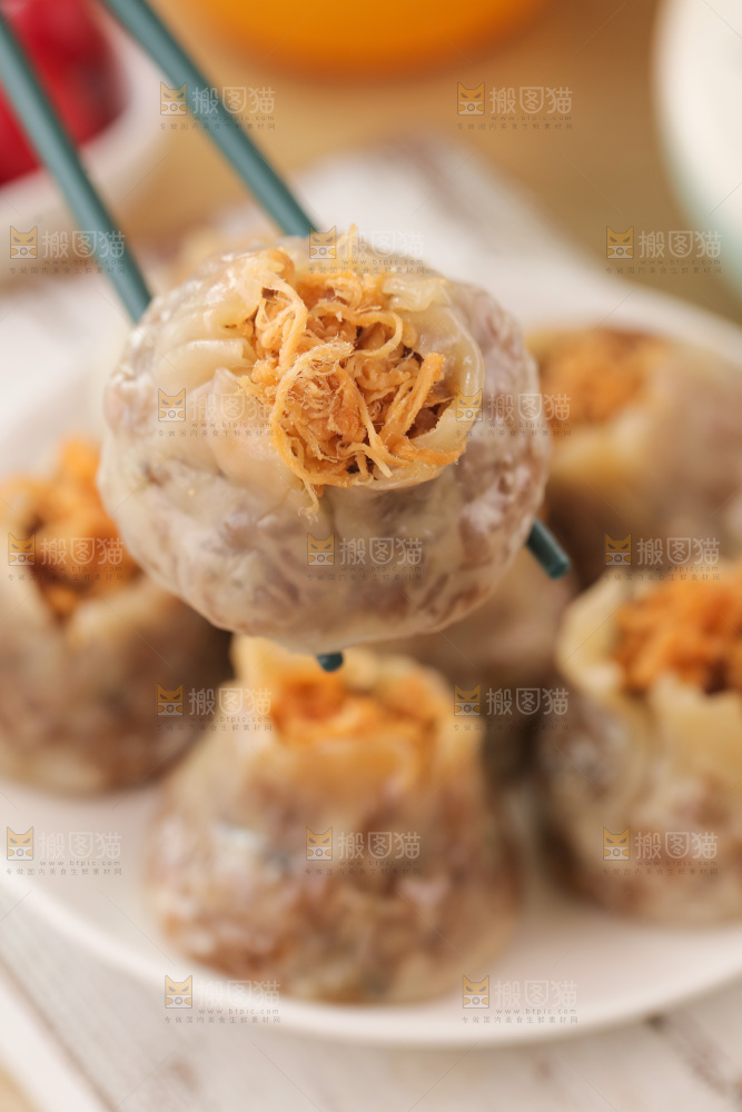 咸蛋黄肉松纸皮烧麦