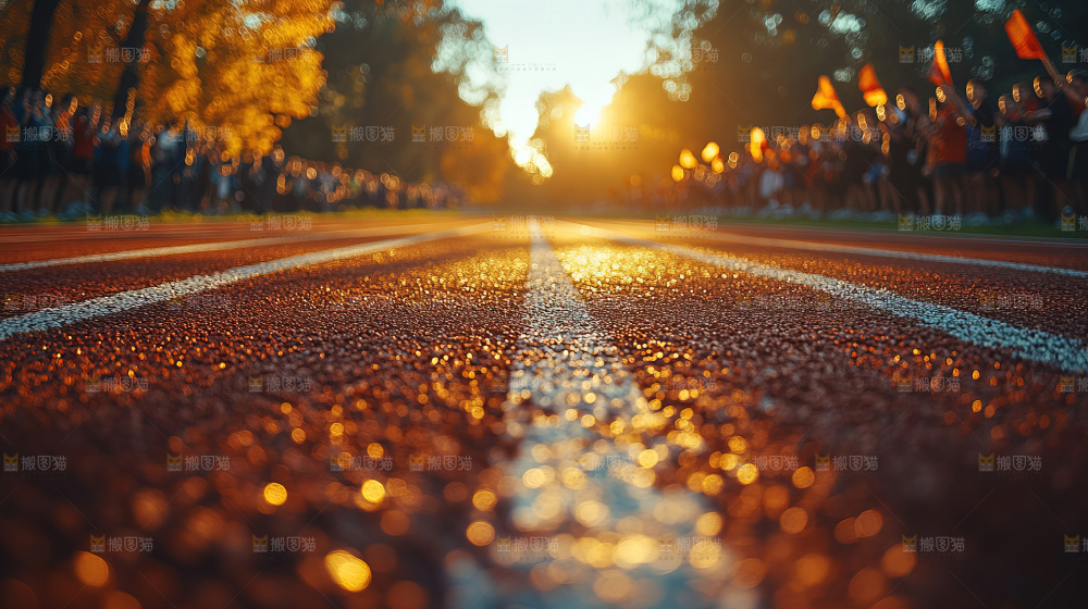 跑道竞技励志运动拼搏前行
