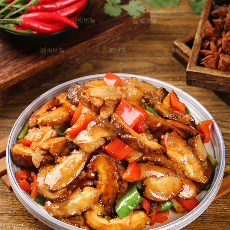 花菇炒肉