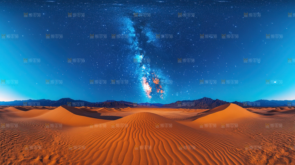 沙漠沙丘星空徒步探险大好河山