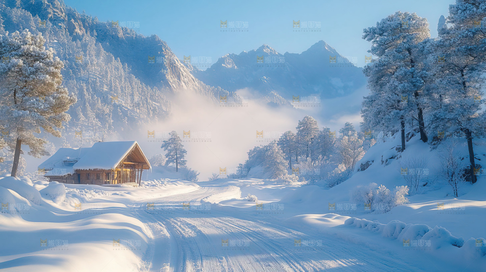 雪乡风景雪旅行自然