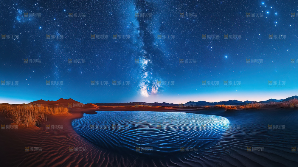 沙漠沙丘星空徒步探险大好河山