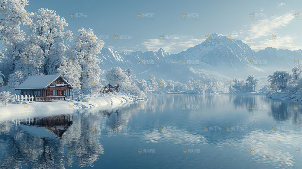 雪乡风景雪旅行自然