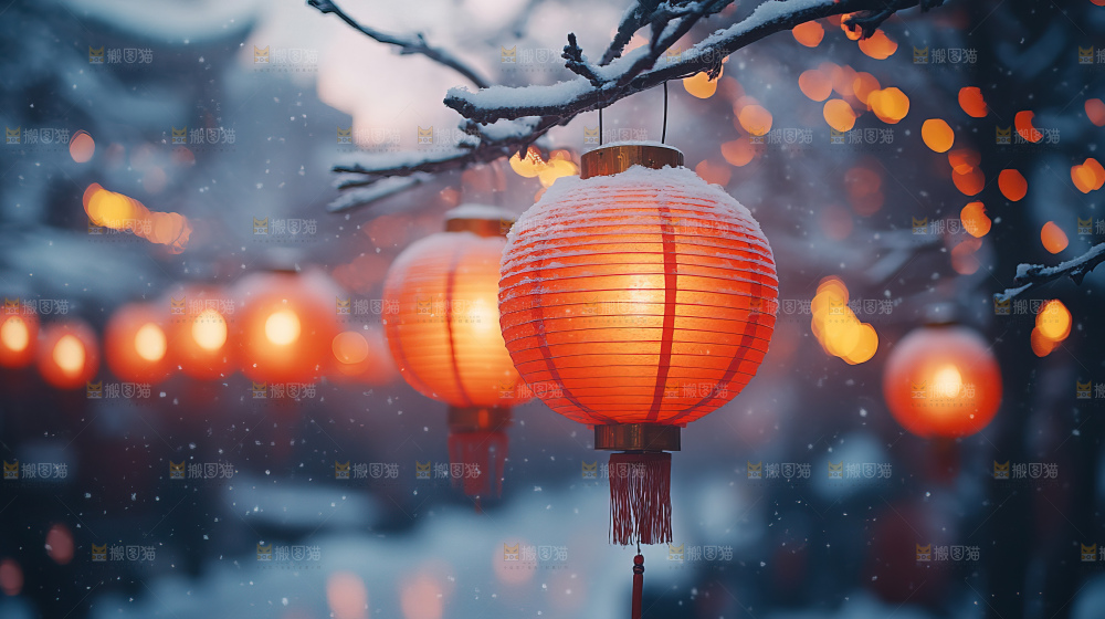 传统节日新年灯笼中国风素材