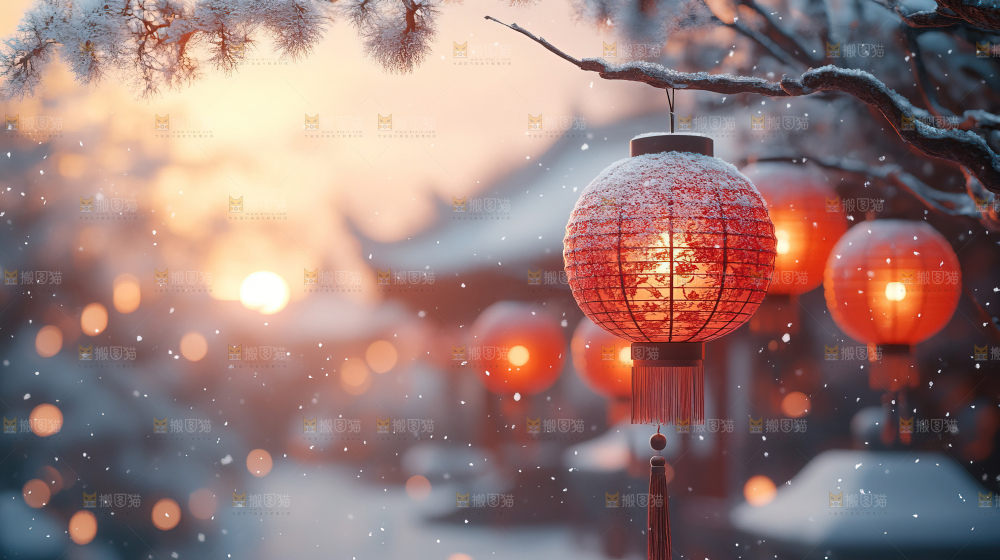 传统节日新年灯笼中国风素材