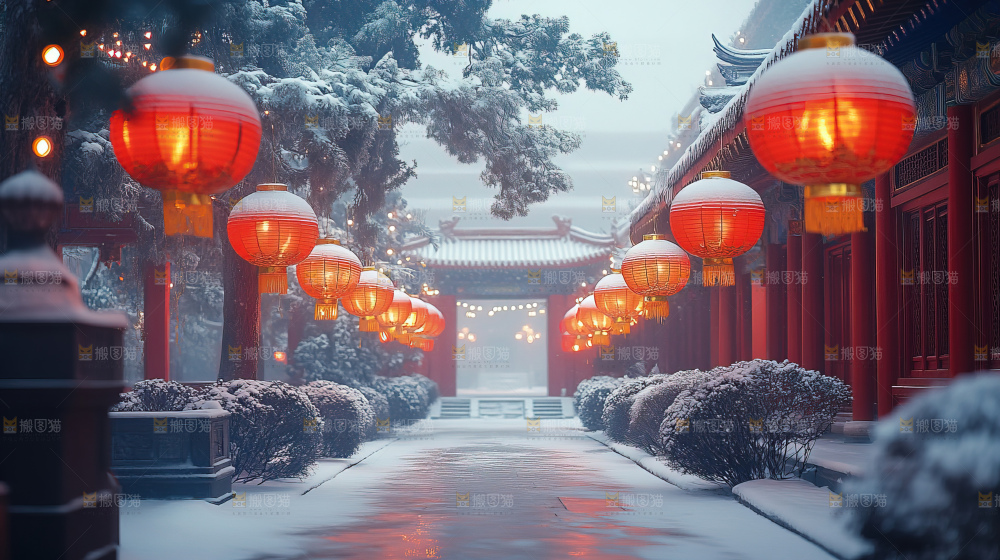 传统节日新年灯笼中国风素材