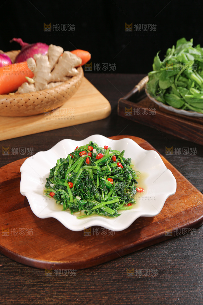 清炒豌豆尖