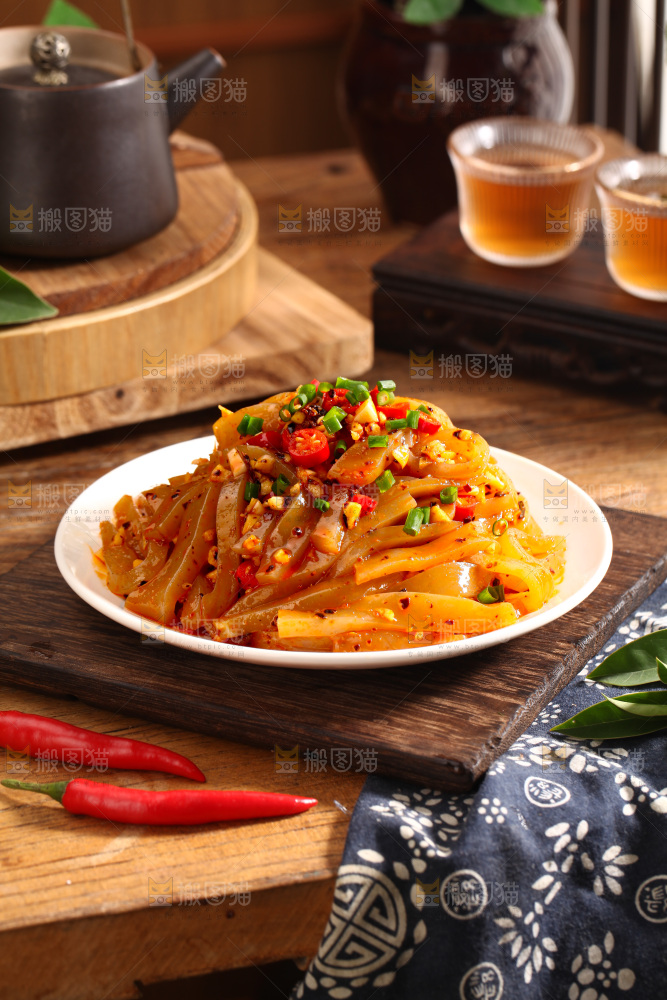 凉拌魔芋豆腐