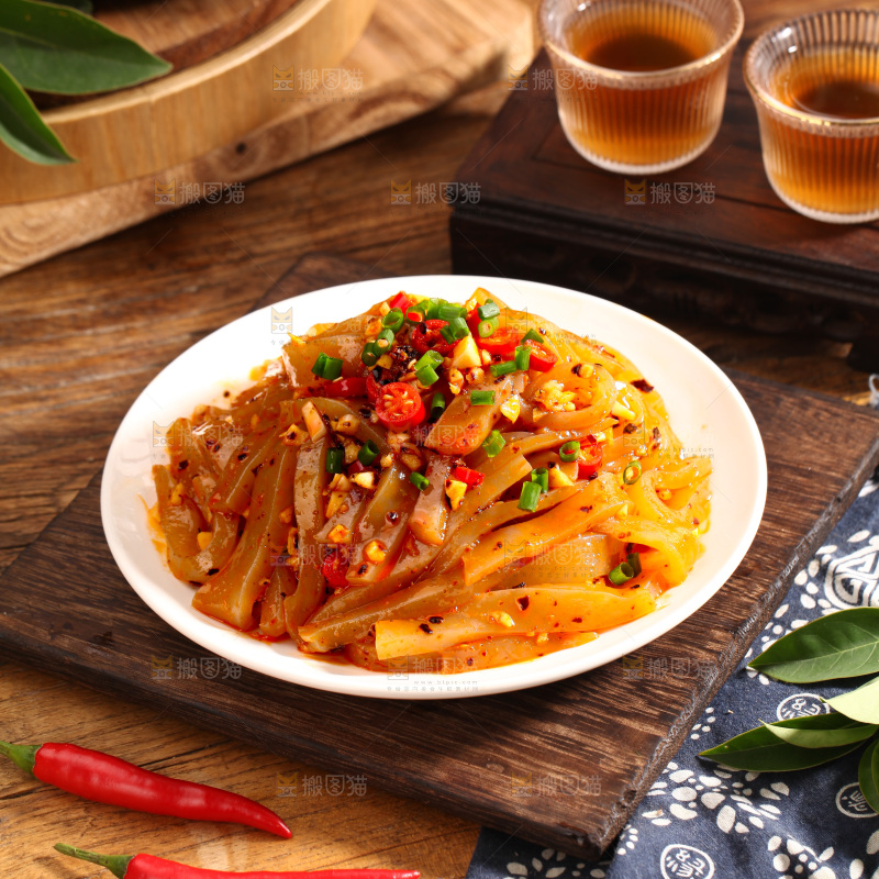 凉拌魔芋豆腐