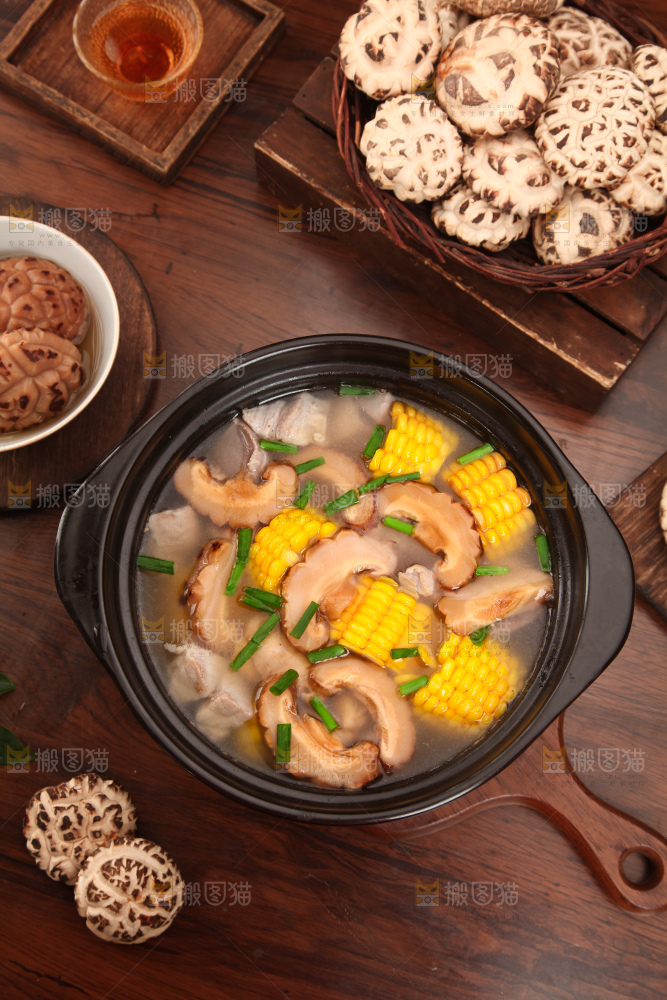 花菇玉米排骨汤