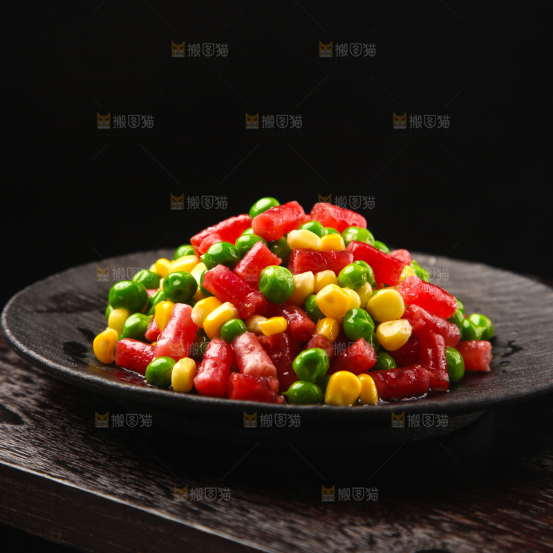 腊肠炒豌豆