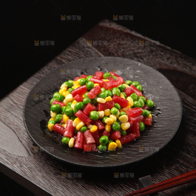 腊肠炒豌豆
