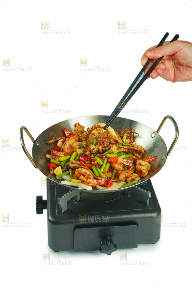 干锅鱿鱼虾