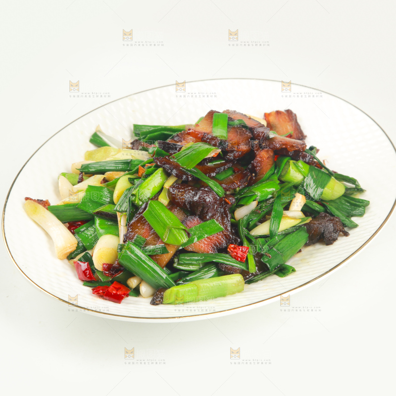 蒜苗炒酱肉