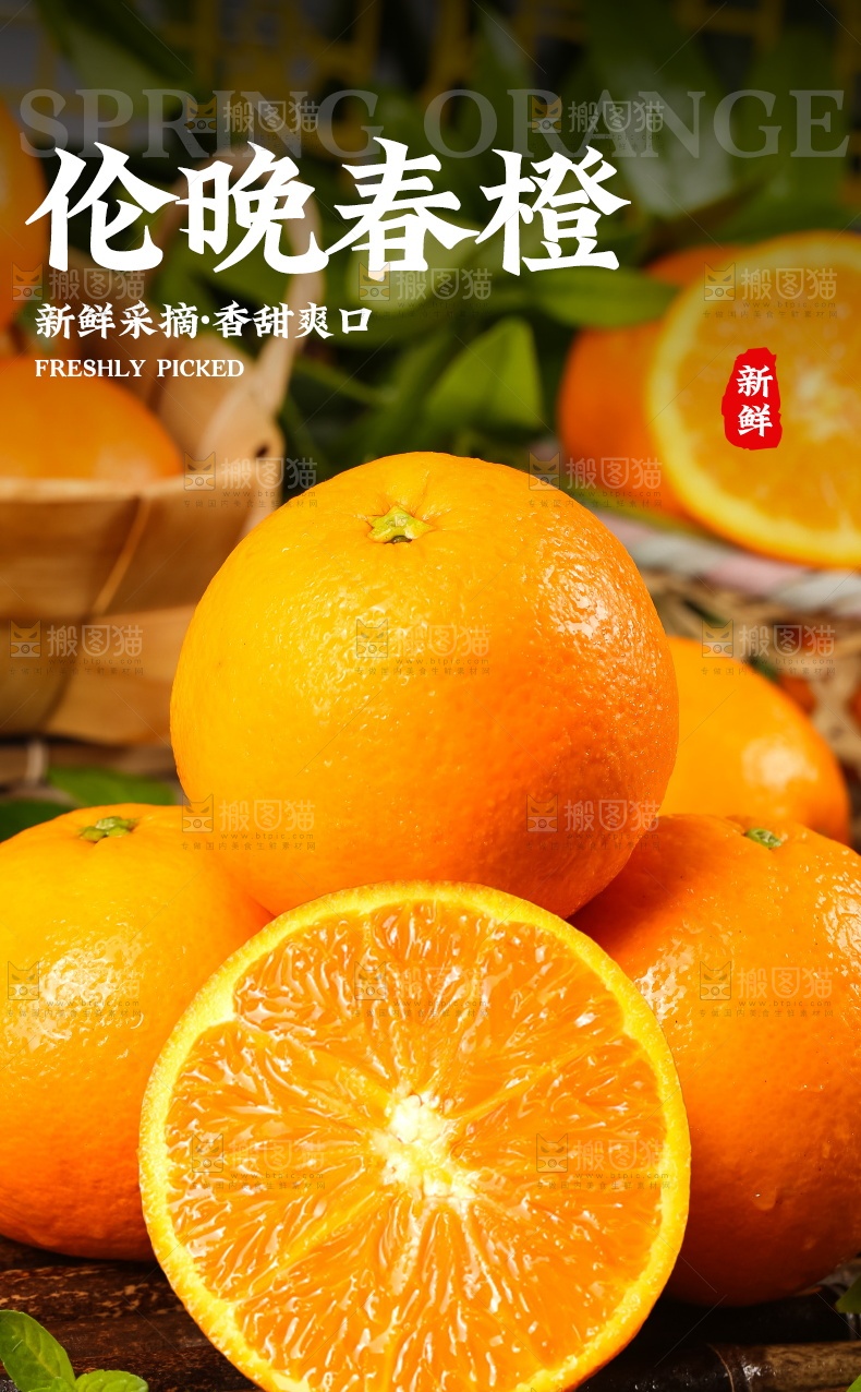 伦晚春橙详情页