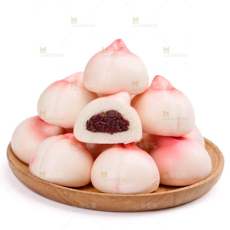 寿桃豆沙包