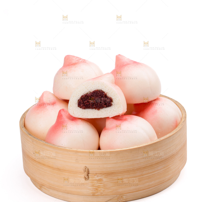 寿桃豆沙包