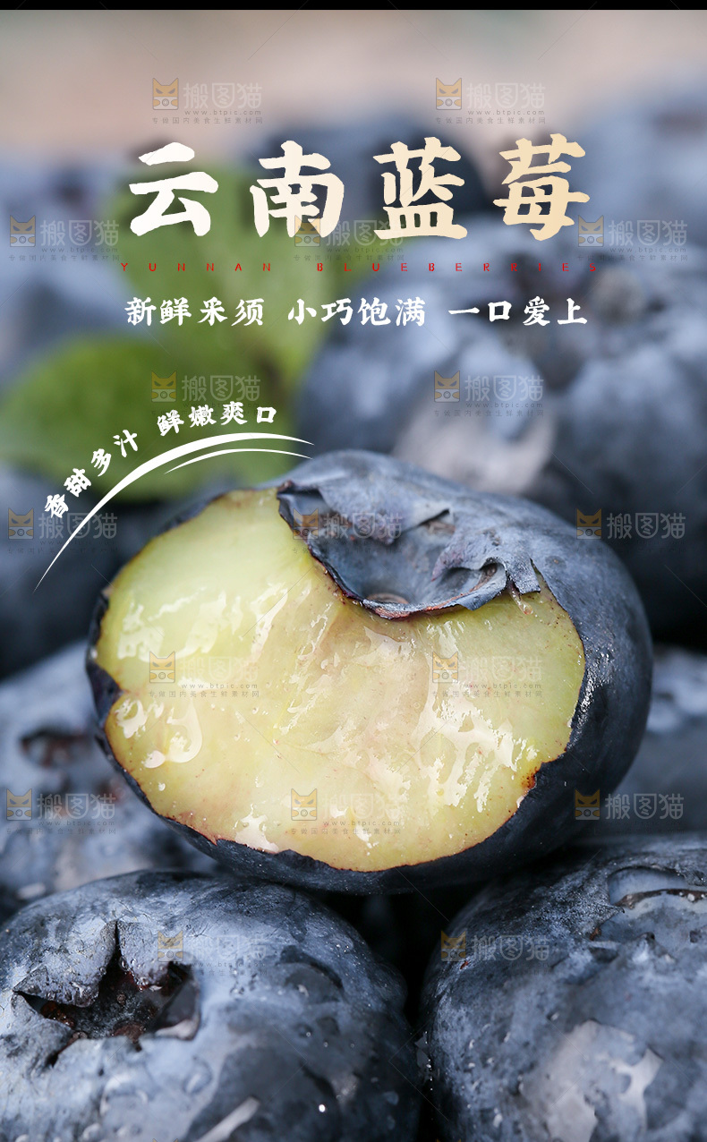 花香蓝莓详情页
