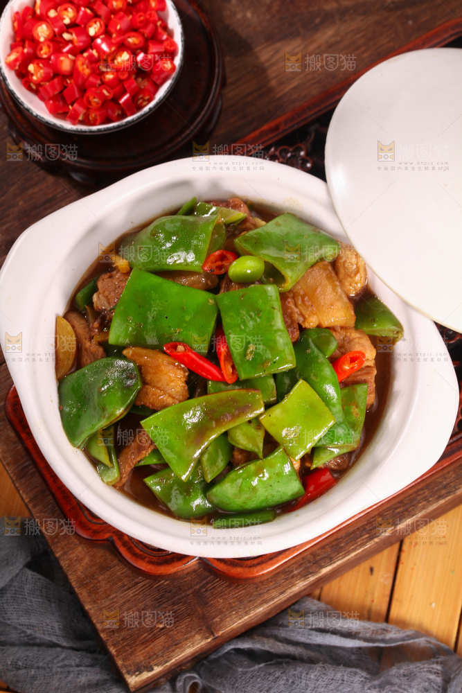 油豆角炒肉