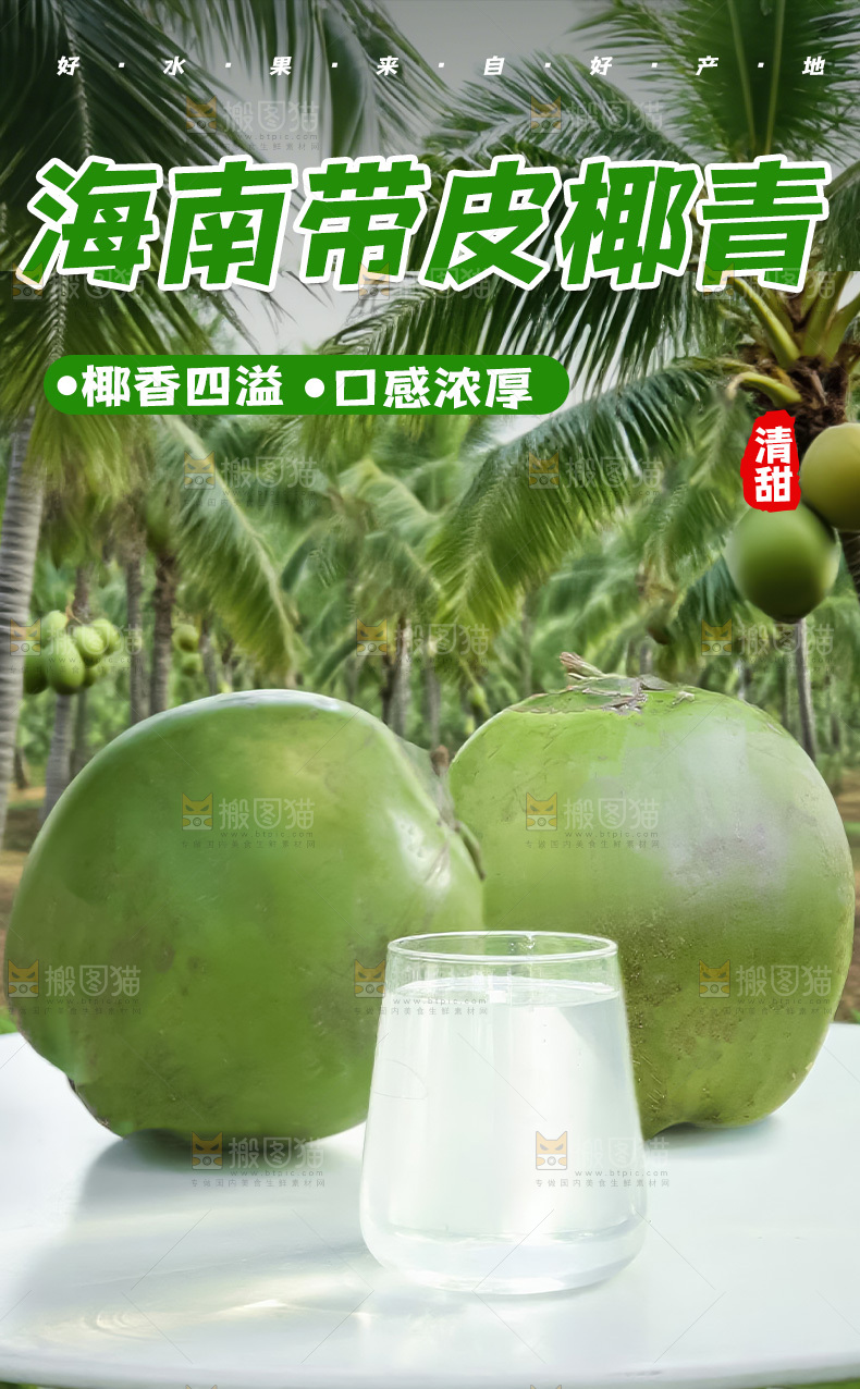海南椰青详情页