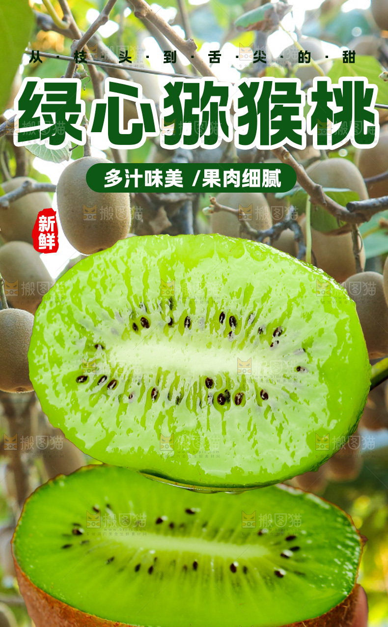 绿心猕猴桃详情页