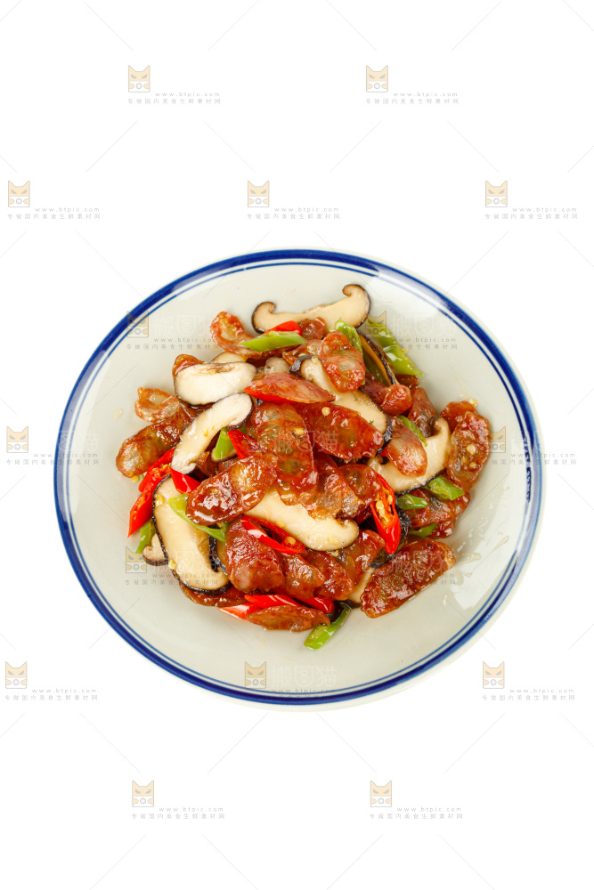 香菇炒腊肠
