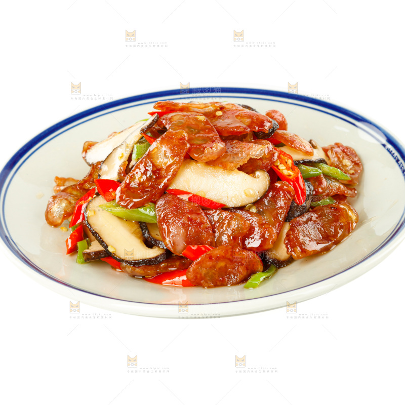 香菇炒腊肠