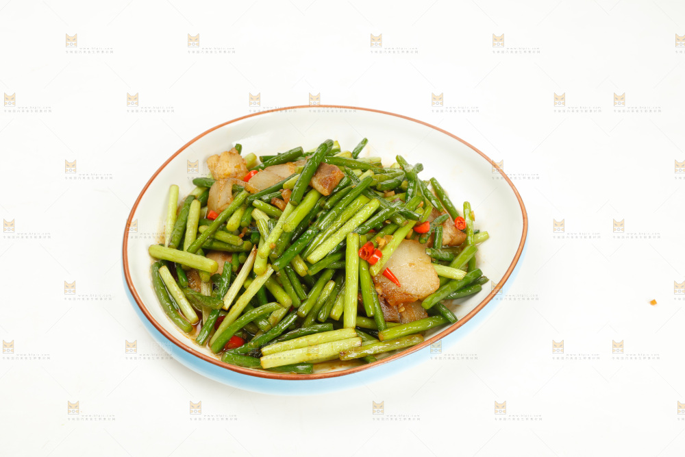 蒜苔炒腊肉