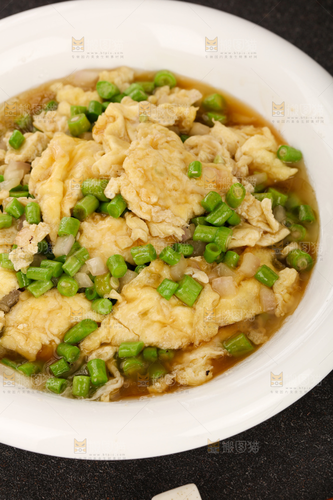 鹅蛋炒豇豆